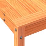 Table de rempotage avec étagère cire marron bois massif de pin – Image 6