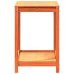 Table de rempotage avec étagère cire marron bois massif de pin – Image 4