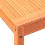 Table de rempotage avec étagère cire marron bois massif de pin – Image 6