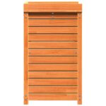 Table de rempotage avec étagères marron bois massif de pin – Image 4