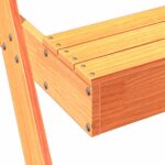 Table de pique-nique avec bac à sable pour enfants marron cire – Image 7