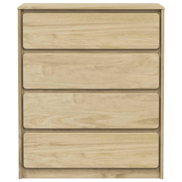 Commode SAUDA chêne 76,5x39x91 cm bois de pin massif – Image 2