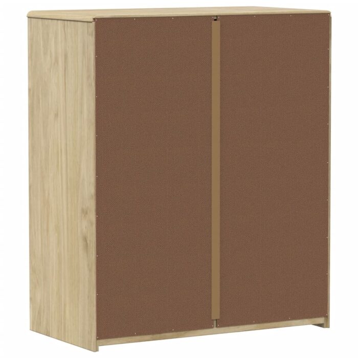 Commode SAUDA chêne 76,5x39x91 cm bois de pin massif – Image 4