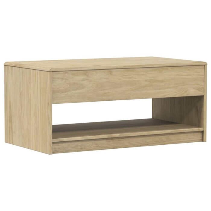 Table basse SAUDA chêne 99x55x45 cm bois de pin massif – Image 4