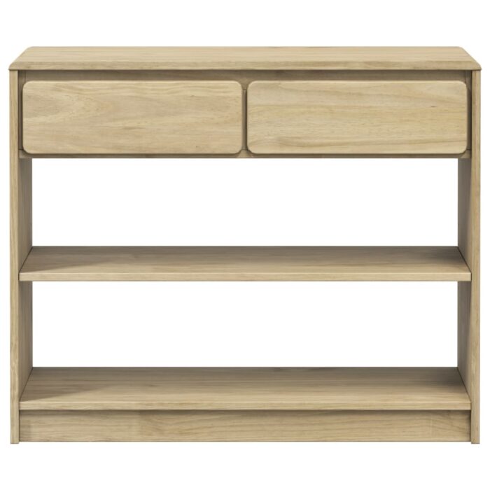 Table console SAUDA chêne 89,5x36,5x73 cm bois de pin massif – Image 2