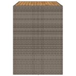 Table de bar de jardin et dessus en bois acacia résine tressée – Image 4