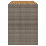 Table de bar de jardin et dessus en bois acacia résine tressée – Image 4