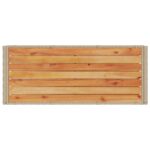 Chariot de bar 3 niveaux beige rotin et bois d'acacia massif – Image 6