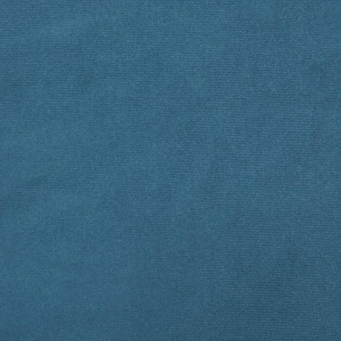 Repose-pied bleu 77x55x31 cm velours – Image 5