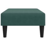 Repose-pied vert foncé 77x55x31 cm velours – Image 3