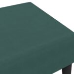 Repose-pied vert foncé 77x55x31 cm velours – Image 4