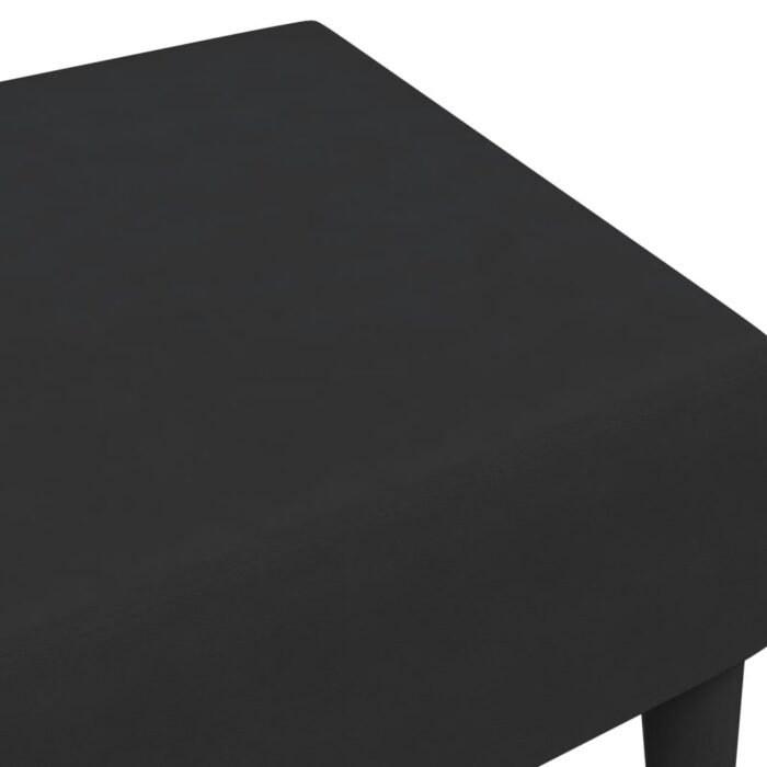 Repose-pied noir 77x55x31 cm velours – Image 4
