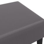 Repose-pied gris 77x55x31 cm similicuir – Image 4
