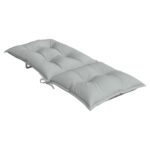Coussins de chaise à dossier haut lot de 6 gris clair mélangé – Image 3