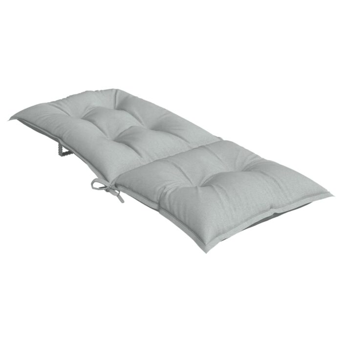 Coussins de chaise à dossier haut lot de 6 gris clair mélangé – Image 3