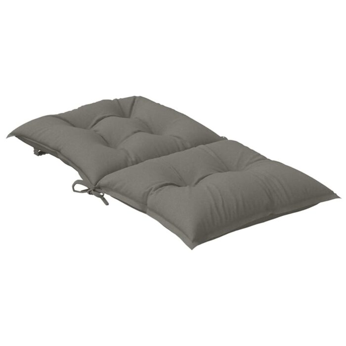 Coussins de chaise à dossier bas lot de 2 gris foncé mélangé – Image 3