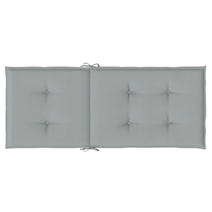 Coussins de chaise à dossier haut lot de 6 gris clair mélangé – Image 4