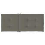 Coussins de chaise à dossier haut lot de 6 gris foncé mélangé – Image 4