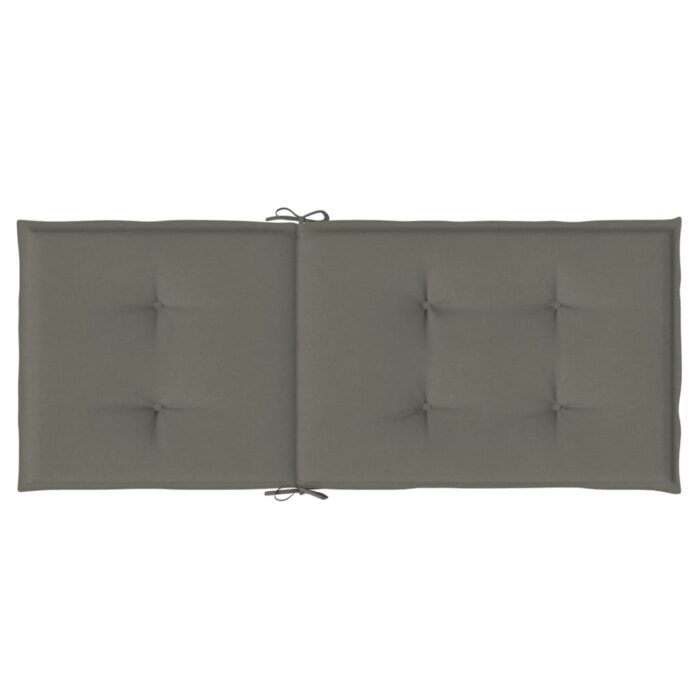 Coussins de chaise à dossier haut lot de 6 gris foncé mélangé – Image 4
