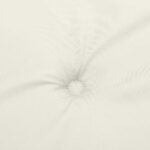 Coussins de chaise à dossier haut lot de 4 crème mélangé tissu – Image 5