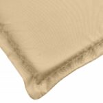 Coussins de chaise à dossier haut lot de 2 beige mélangé tissu – Image 6