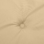 Coussins de chaise à dossier haut lot de 4 beige mélangé tissu – Image 5