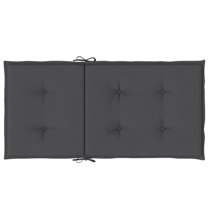 Coussins de chaise à dossier bas lot de 4 anthracite mélangé – Image 4