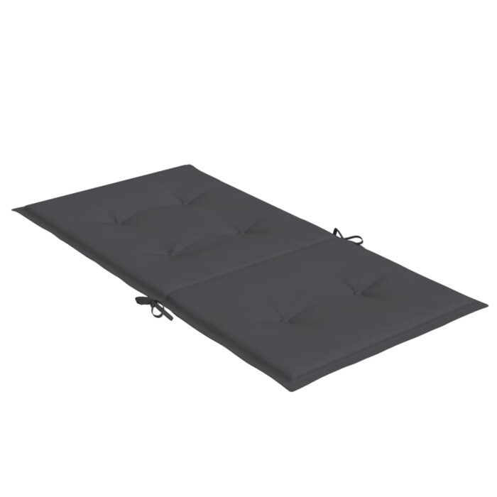 Coussins de chaise à dossier bas lot de 6 anthracite mélangé – Image 3