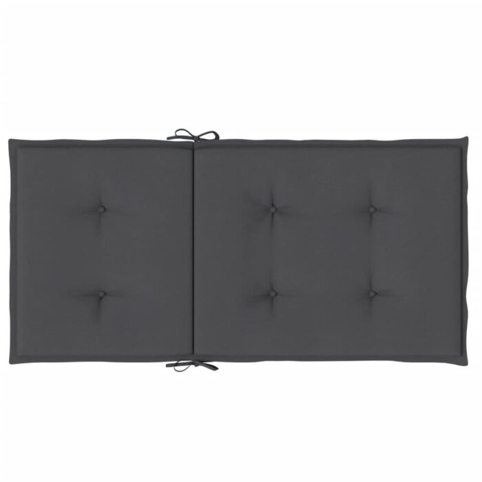 Coussins de chaise à dossier bas lot de 6 anthracite mélangé – Image 4