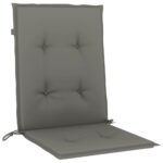 Coussins de chaise à dossier bas lot de 2 gris foncé mélangé – Image 2