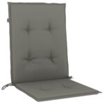 Coussins de chaise à dossier bas lot de 4 gris foncé mélangé – Image 2