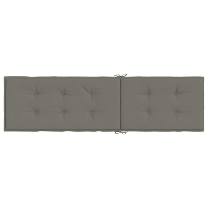 Coussin de chaise longue gris foncé mélangé (75+105) x 50 x 4 cm – Image 3