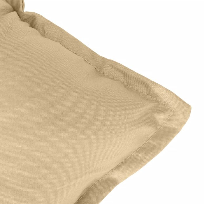 Coussin de banc de jardin beige mélangé 100x50x7 cm tissu – Image 3