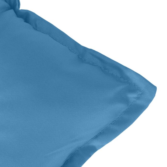 Coussin de banc de jardin bleu mélangé 100x50x7 cm tissu – Image 3