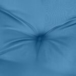 Coussin de banc de jardin bleu mélangé 100x50x7 cm tissu – Image 4
