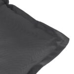 Coussin de banc de jardin anthracite mélangé 120x50x7 cm tissu – Image 3