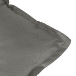 Coussin de banc de jardin gris foncé mélangé 120x50x7 cm tissu – Image 3