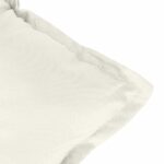 Coussin de banc de jardin crème mélangé 120x50x7 cm tissu – Image 3