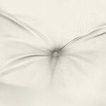 Coussin de banc de jardin crème mélangé 120x50x7 cm tissu – Image 4