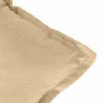 Coussin de banc de jardin beige mélangé 120x50x7 cm tissu – Image 3