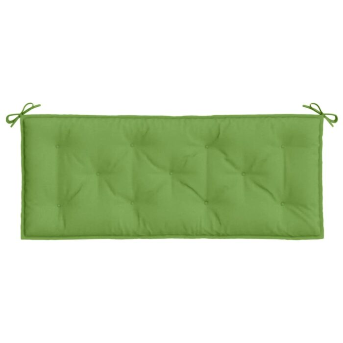 Coussin de banc de jardin vert mélangé 120x50x7 cm tissu – Image 2