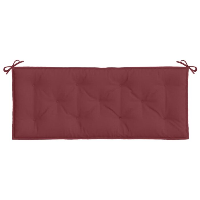 Coussin de banc de jardin rouge bordeaux mélangé tissu – Image 2