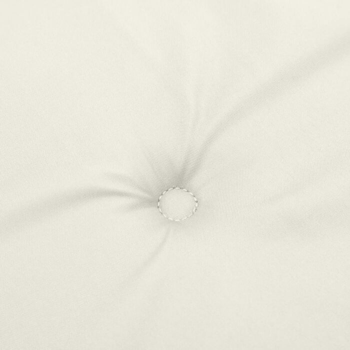 Coussin de banc de jardin crème mélangé 150x50x7 cm tissu – Image 4
