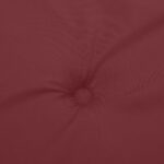 Coussin de banc de jardin rouge bordeaux mélangé tissu – Image 4