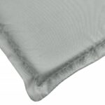 Coussin de banc de jardin gris clair mélangé 180x50x7 cm tissu – Image 3