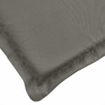 Coussin de banc de jardin gris foncé mélangé 180x50x7 cm tissu – Image 3