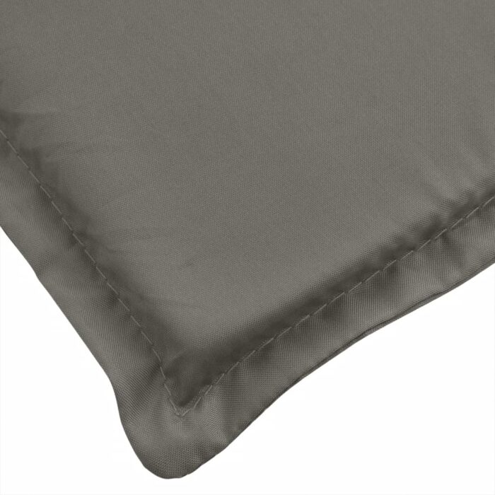 Coussin de banc de jardin gris foncé mélangé 180x50x7 cm tissu – Image 3