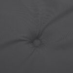 Coussin de banc de jardin anthracite mélangé 200x50x7 cm tissu – Image 4