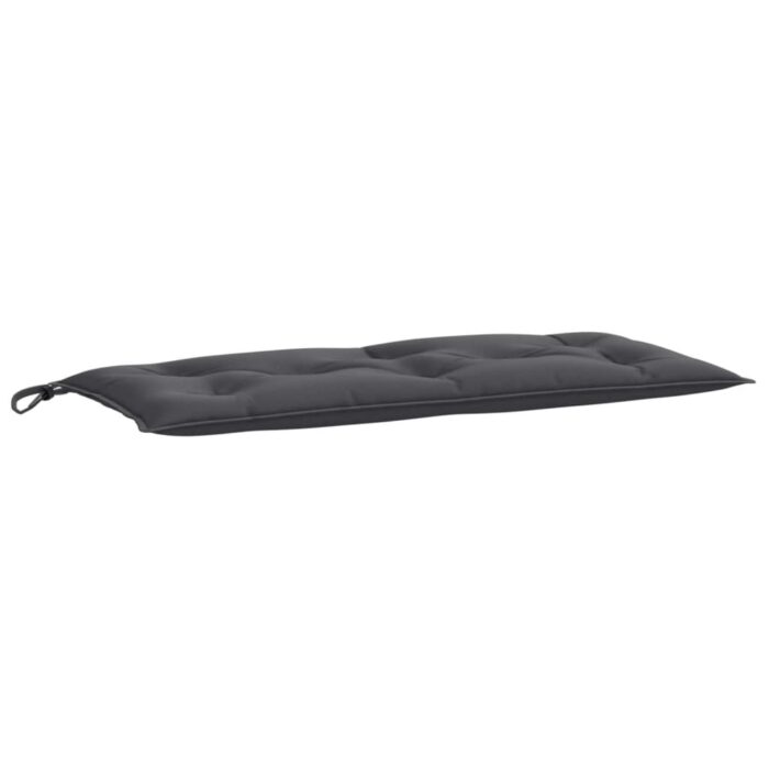 Coussins de banc de jardin lot de 2 anthracite mélangé tissu – Image 3
