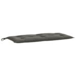Coussins de banc de jardin lot de 2 gris foncé mélangé tissu – Image 3